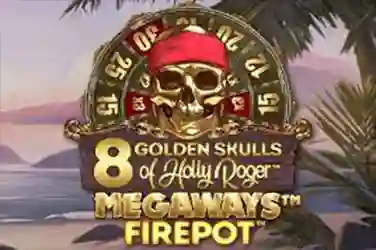 8 Golden Skulls of Holly Roger Megaways